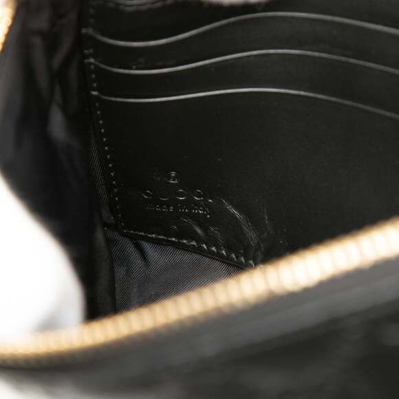 GUCCI Authentic Black Leather Shoulder Bag - Picture 5 of 6